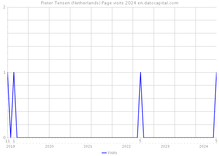Pieter Tensen (Netherlands) Page visits 2024 