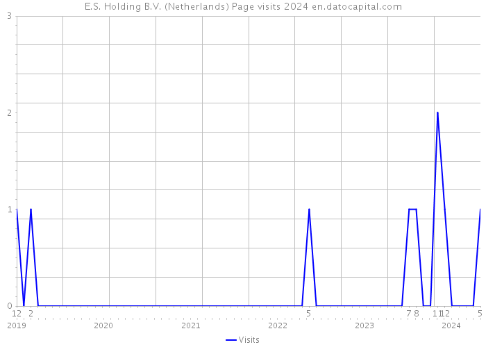 E.S. Holding B.V. (Netherlands) Page visits 2024 