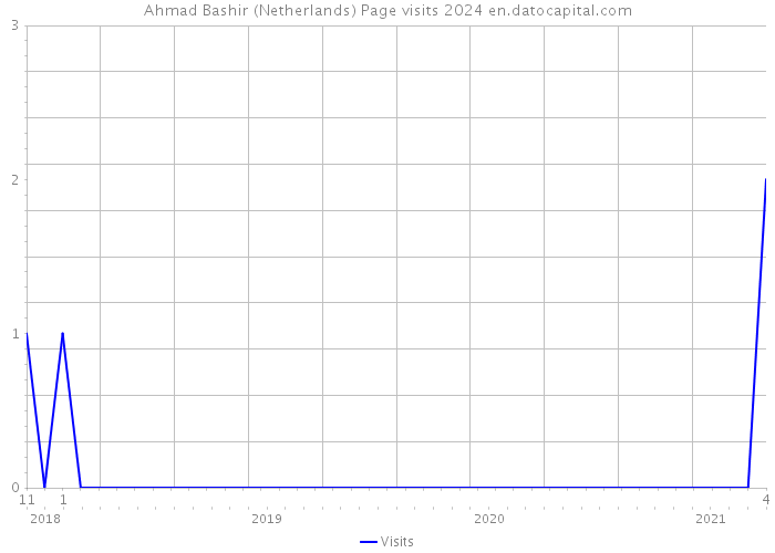 Ahmad Bashir (Netherlands) Page visits 2024 