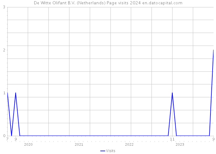 De Witte Olifant B.V. (Netherlands) Page visits 2024 