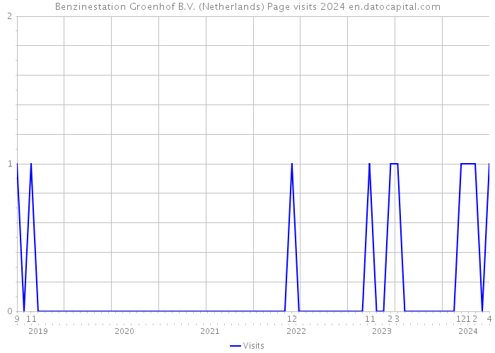 Benzinestation Groenhof B.V. (Netherlands) Page visits 2024 