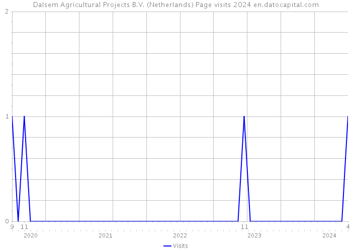 Dalsem Agricultural Projects B.V. (Netherlands) Page visits 2024 