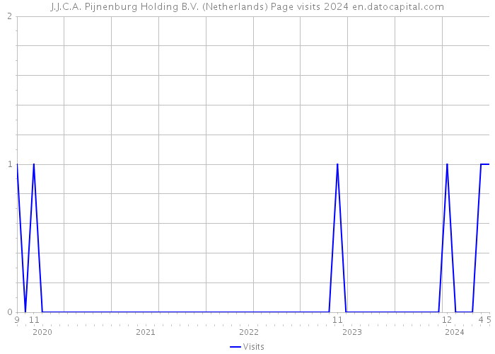 J.J.C.A. Pijnenburg Holding B.V. (Netherlands) Page visits 2024 