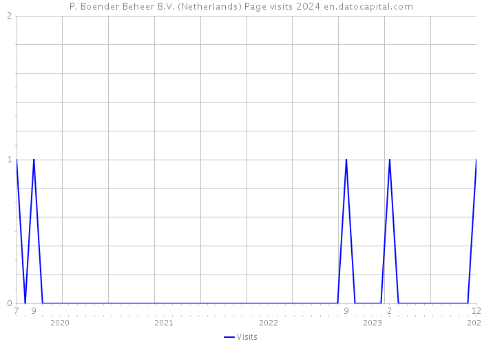 P. Boender Beheer B.V. (Netherlands) Page visits 2024 
