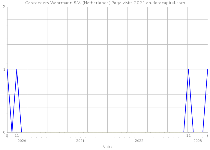 Gebroeders Wehrmann B.V. (Netherlands) Page visits 2024 