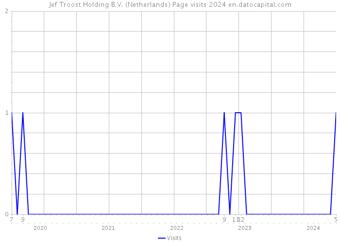 Jef Troost Holding B.V. (Netherlands) Page visits 2024 