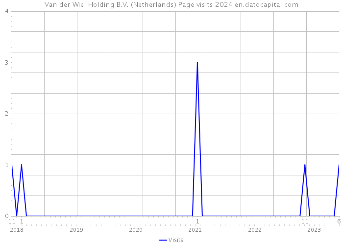 Van der Wiel Holding B.V. (Netherlands) Page visits 2024 