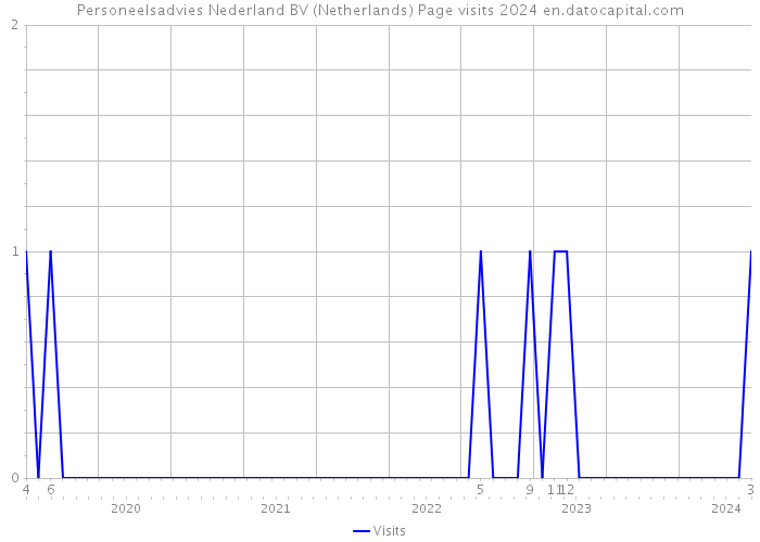 Personeelsadvies Nederland BV (Netherlands) Page visits 2024 