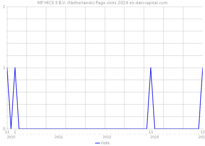 MP HICS 3 B.V. (Netherlands) Page visits 2024 
