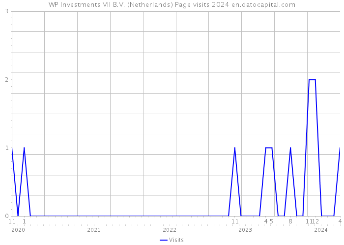 WP Investments VII B.V. (Netherlands) Page visits 2024 