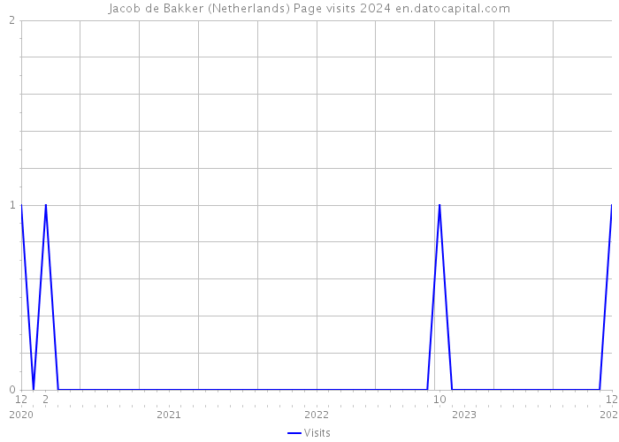Jacob de Bakker (Netherlands) Page visits 2024 