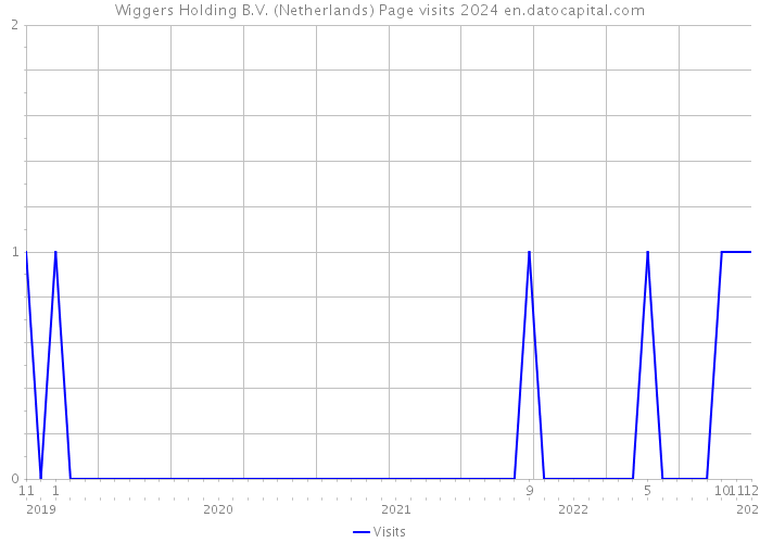 Wiggers Holding B.V. (Netherlands) Page visits 2024 