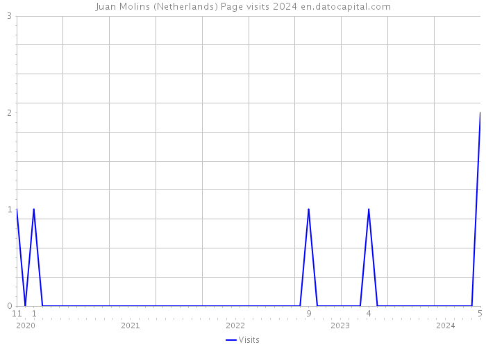 Juan Molins (Netherlands) Page visits 2024 