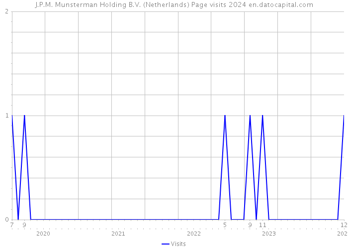 J.P.M. Munsterman Holding B.V. (Netherlands) Page visits 2024 