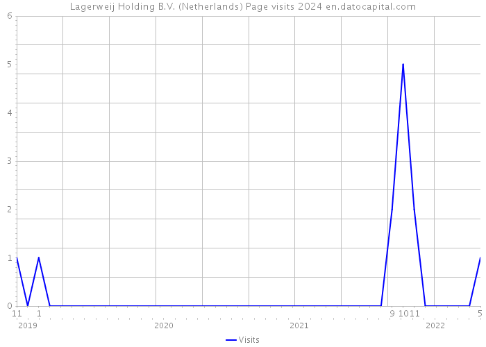 Lagerweij Holding B.V. (Netherlands) Page visits 2024 