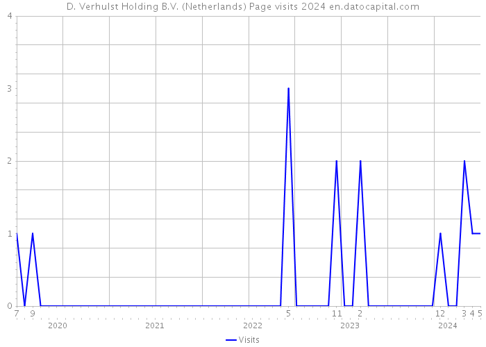 D. Verhulst Holding B.V. (Netherlands) Page visits 2024 