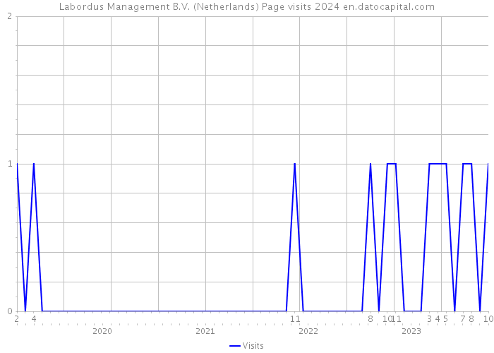 Labordus Management B.V. (Netherlands) Page visits 2024 