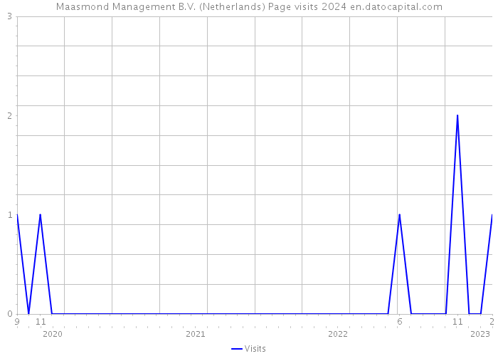 Maasmond Management B.V. (Netherlands) Page visits 2024 