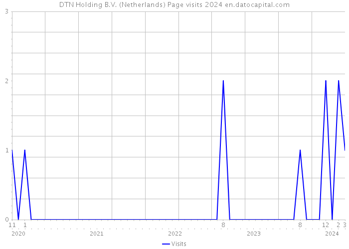 DTN Holding B.V. (Netherlands) Page visits 2024 