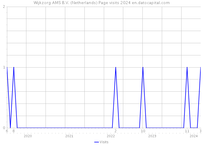 Wijkzorg AMS B.V. (Netherlands) Page visits 2024 