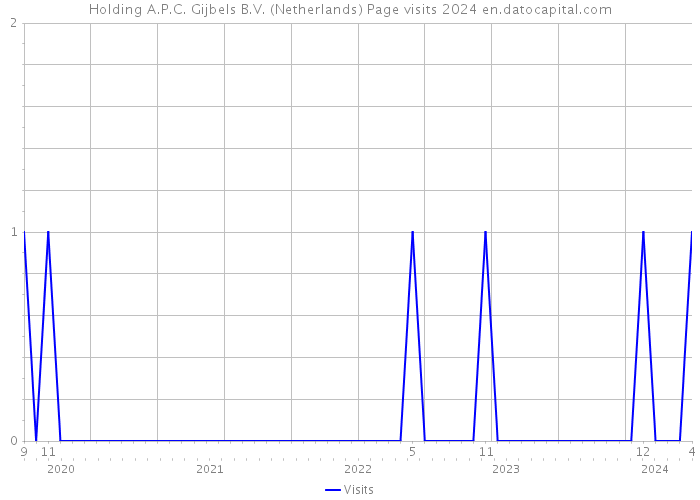 Holding A.P.C. Gijbels B.V. (Netherlands) Page visits 2024 