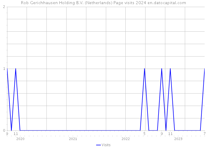 Rob Gerichhausen Holding B.V. (Netherlands) Page visits 2024 