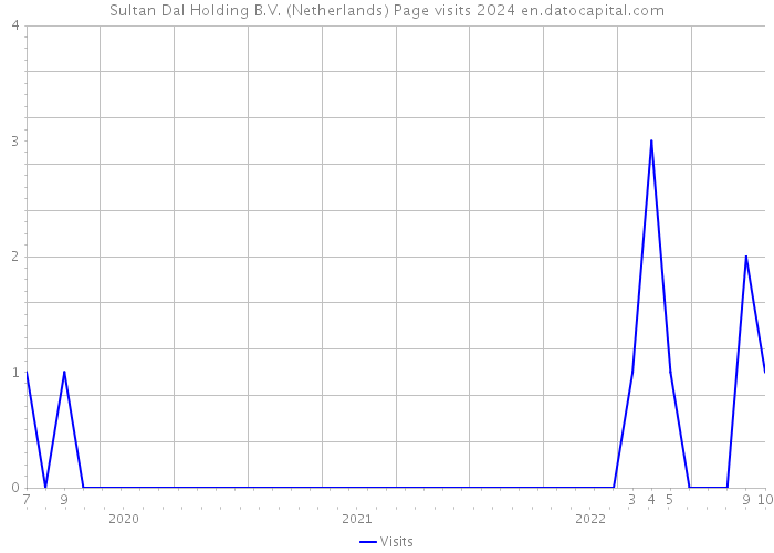 Sultan Dal Holding B.V. (Netherlands) Page visits 2024 