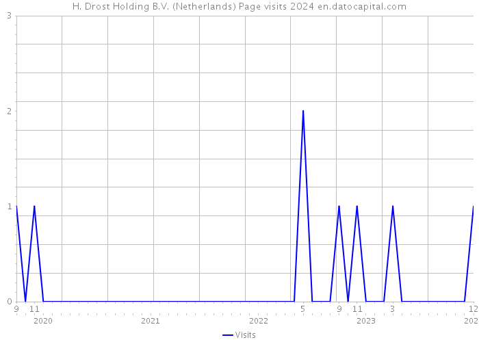 H. Drost Holding B.V. (Netherlands) Page visits 2024 