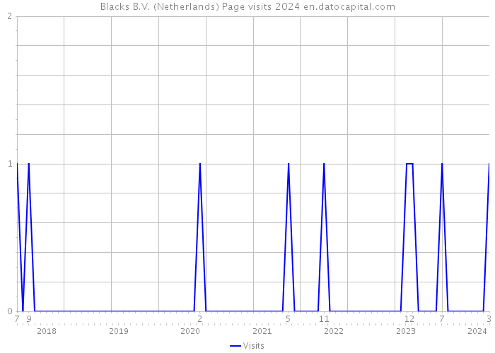 Blacks B.V. (Netherlands) Page visits 2024 