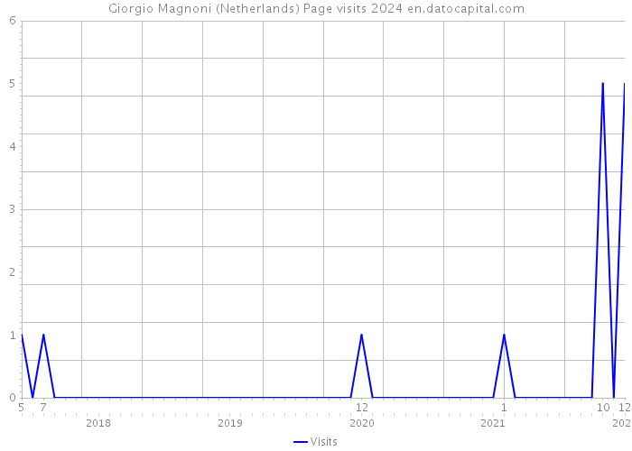 Giorgio Magnoni (Netherlands) Page visits 2024 