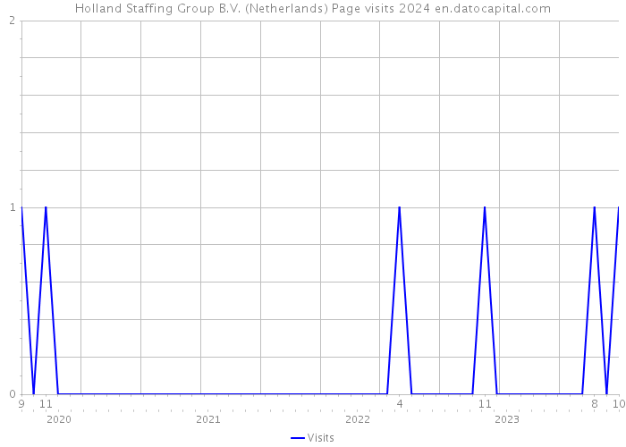 Holland Staffing Group B.V. (Netherlands) Page visits 2024 