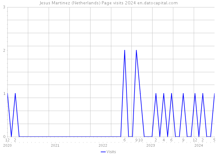Jesus Martinez (Netherlands) Page visits 2024 