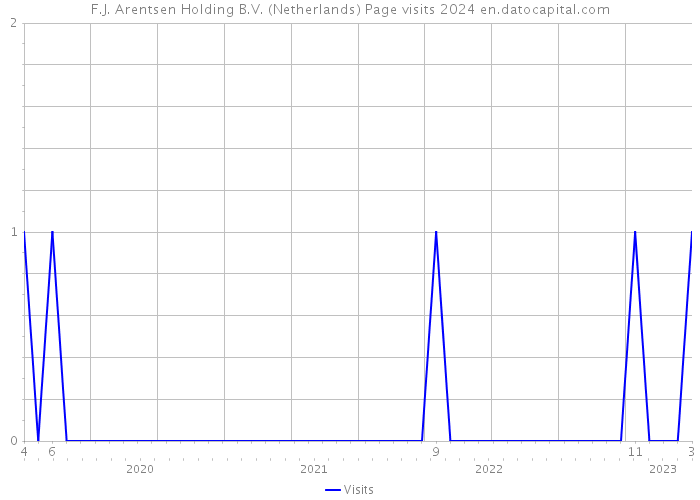 F.J. Arentsen Holding B.V. (Netherlands) Page visits 2024 