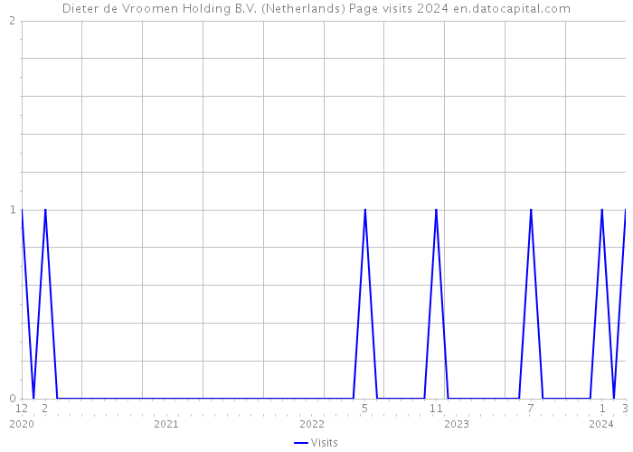 Dieter de Vroomen Holding B.V. (Netherlands) Page visits 2024 