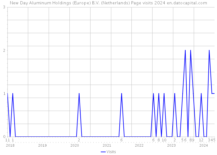 New Day Aluminum Holdings (Europe) B.V. (Netherlands) Page visits 2024 