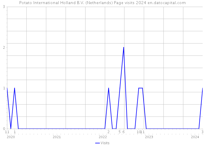 Potato International Holland B.V. (Netherlands) Page visits 2024 
