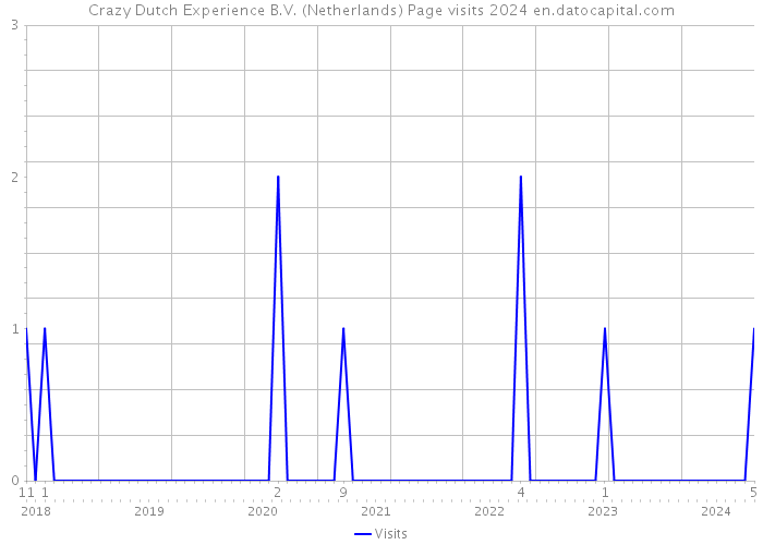 Crazy Dutch Experience B.V. (Netherlands) Page visits 2024 