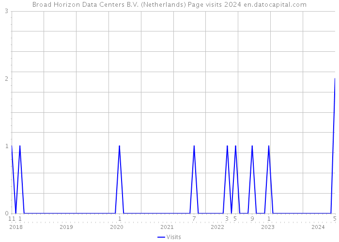 Broad Horizon Data Centers B.V. (Netherlands) Page visits 2024 