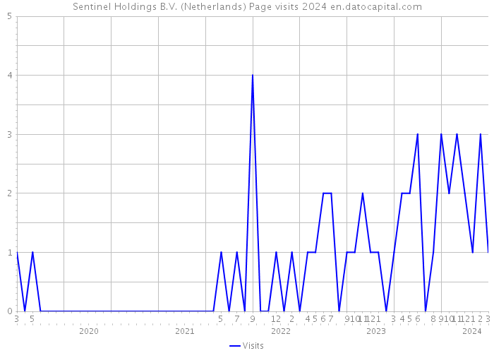 Sentinel Holdings B.V. (Netherlands) Page visits 2024 