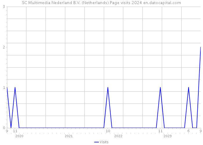 SC Multimedia Nederland B.V. (Netherlands) Page visits 2024 