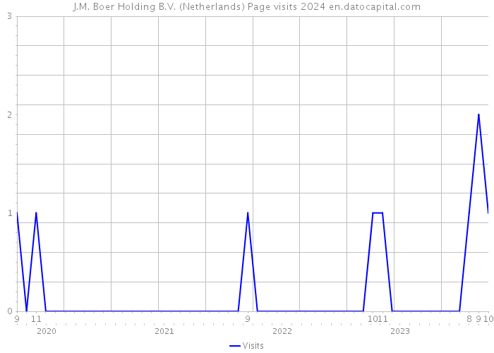 J.M. Boer Holding B.V. (Netherlands) Page visits 2024 