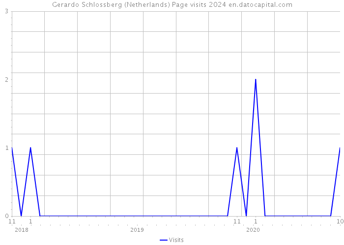 Gerardo Schlossberg (Netherlands) Page visits 2024 