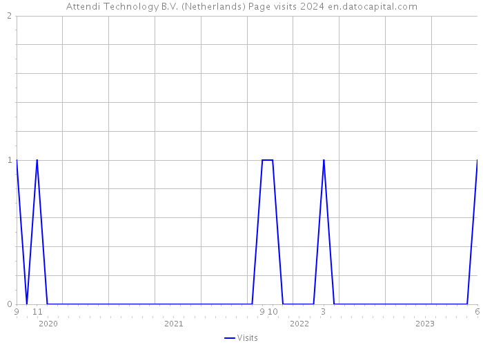Attendi Technology B.V. (Netherlands) Page visits 2024 