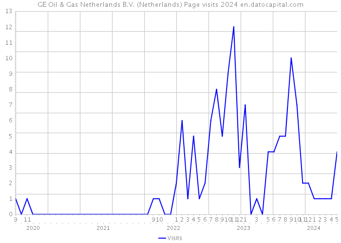 GE Oil & Gas Netherlands B.V. (Netherlands) Page visits 2024 