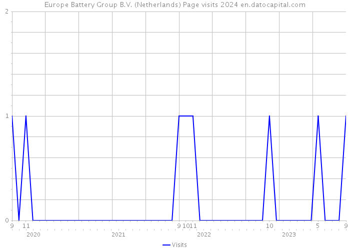 Europe Battery Group B.V. (Netherlands) Page visits 2024 