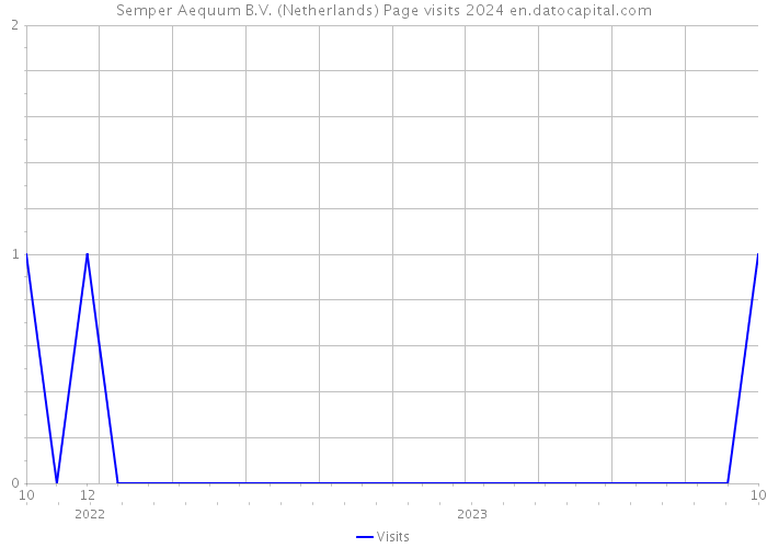 Semper Aequum B.V. (Netherlands) Page visits 2024 