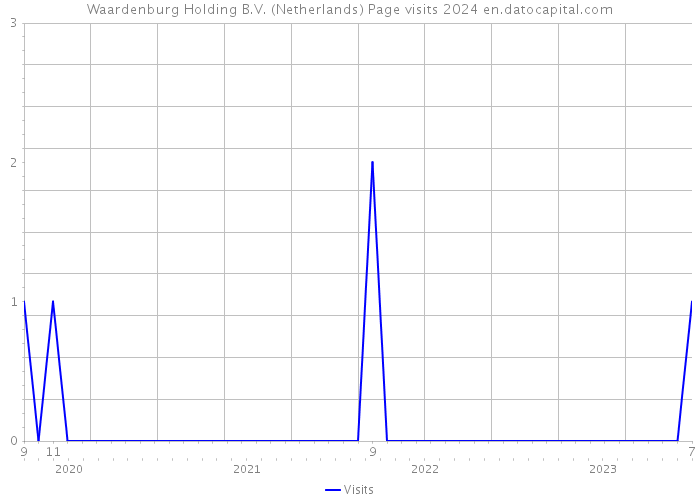 Waardenburg Holding B.V. (Netherlands) Page visits 2024 