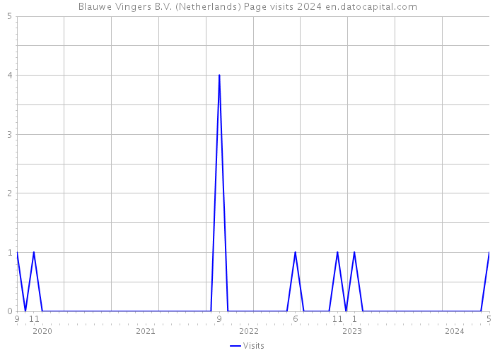 Blauwe Vingers B.V. (Netherlands) Page visits 2024 