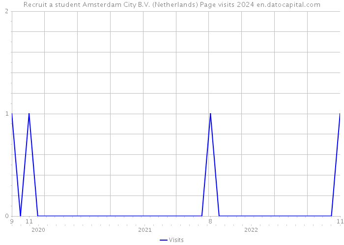 Recruit a student Amsterdam City B.V. (Netherlands) Page visits 2024 