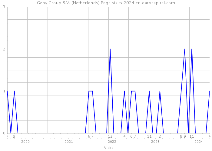 Geny Group B.V. (Netherlands) Page visits 2024 